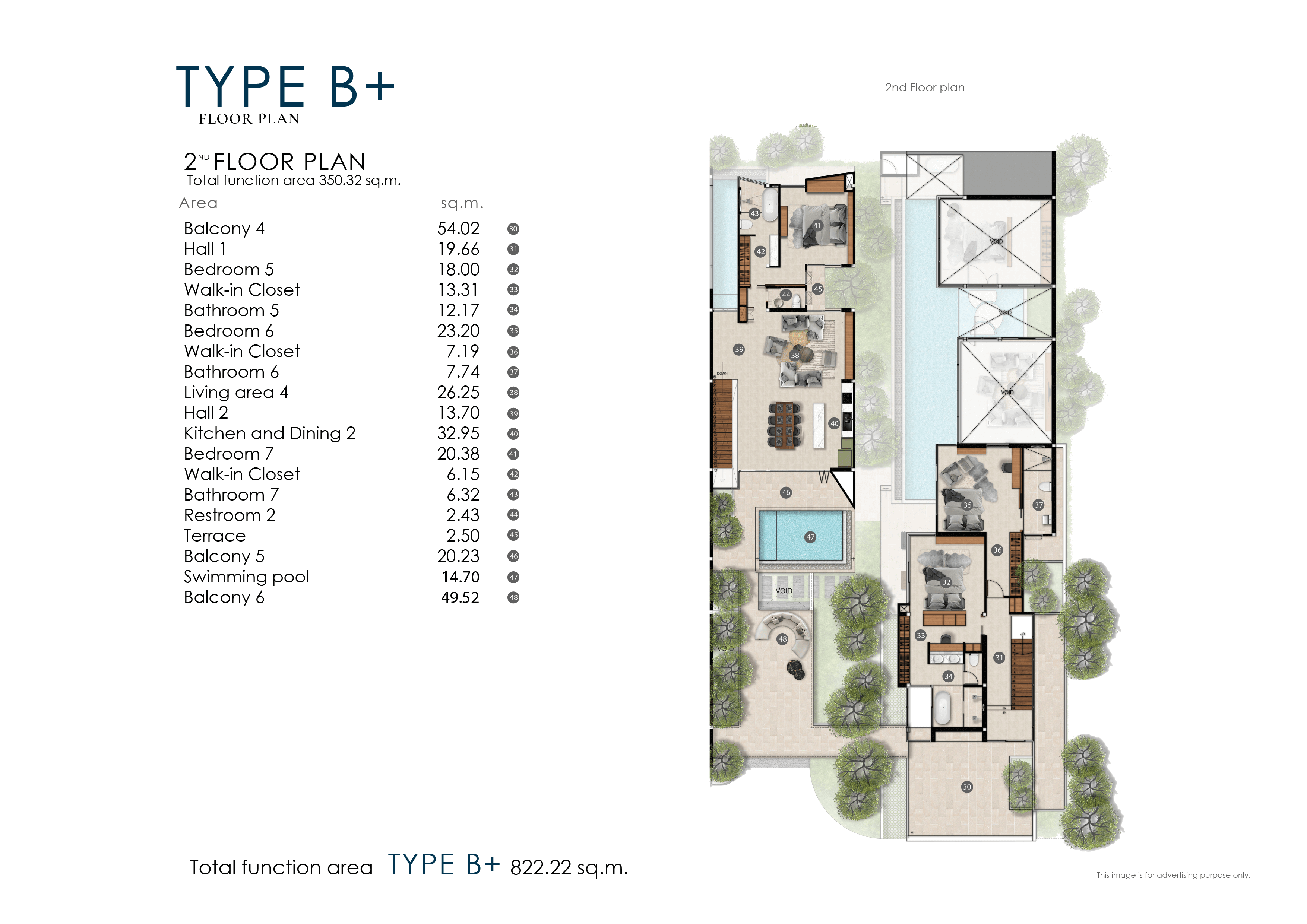 Second Floor Plan Type B plus