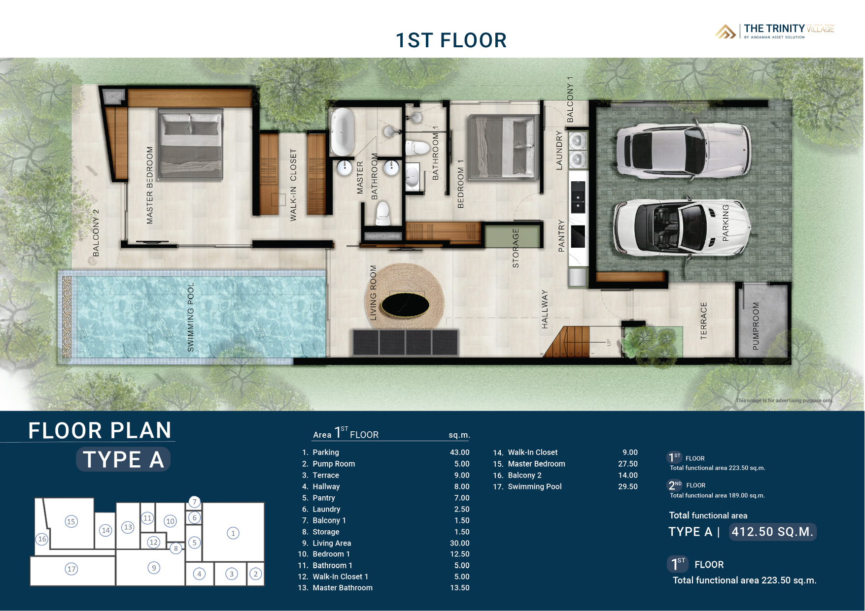 The-Trinity-Village-Type-A-First-Floor-Plan