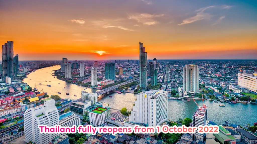 Thailand fully reopens from 1 October
