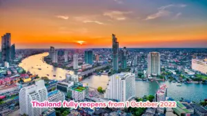 Thailand fully reopens from 1 October